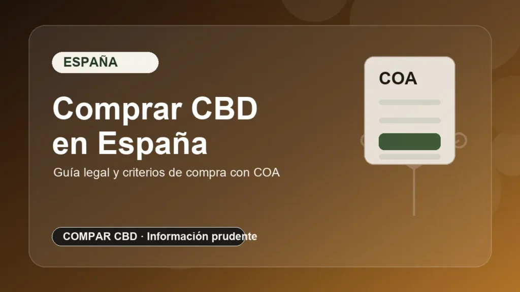 Comprar CBD en Espana: Guia Completa, Legal y Actualizada 2025 — COMPAR CBD