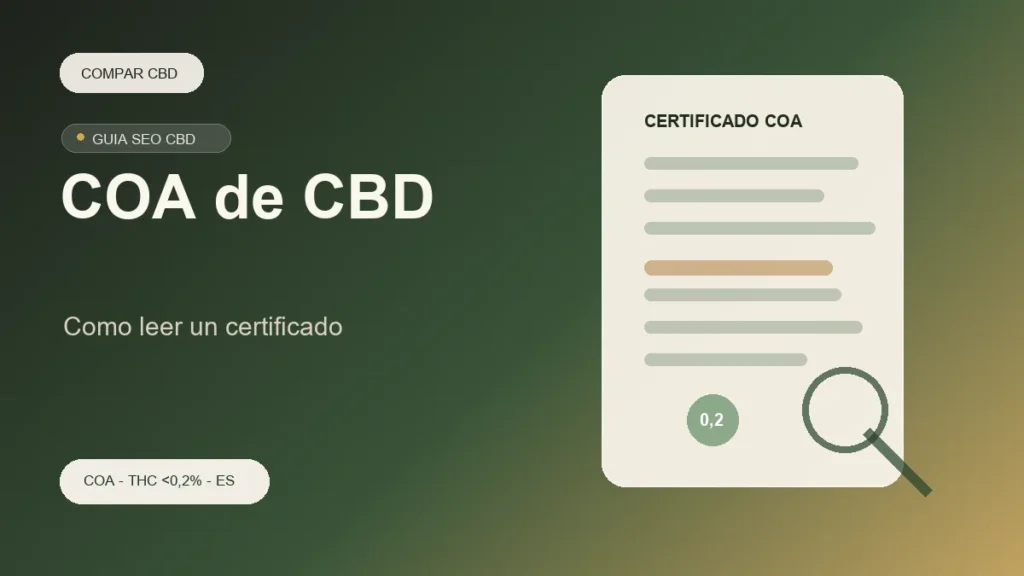 Cómo leer un COA de CBD antes de comprar flores o hash — COMPAR CBD