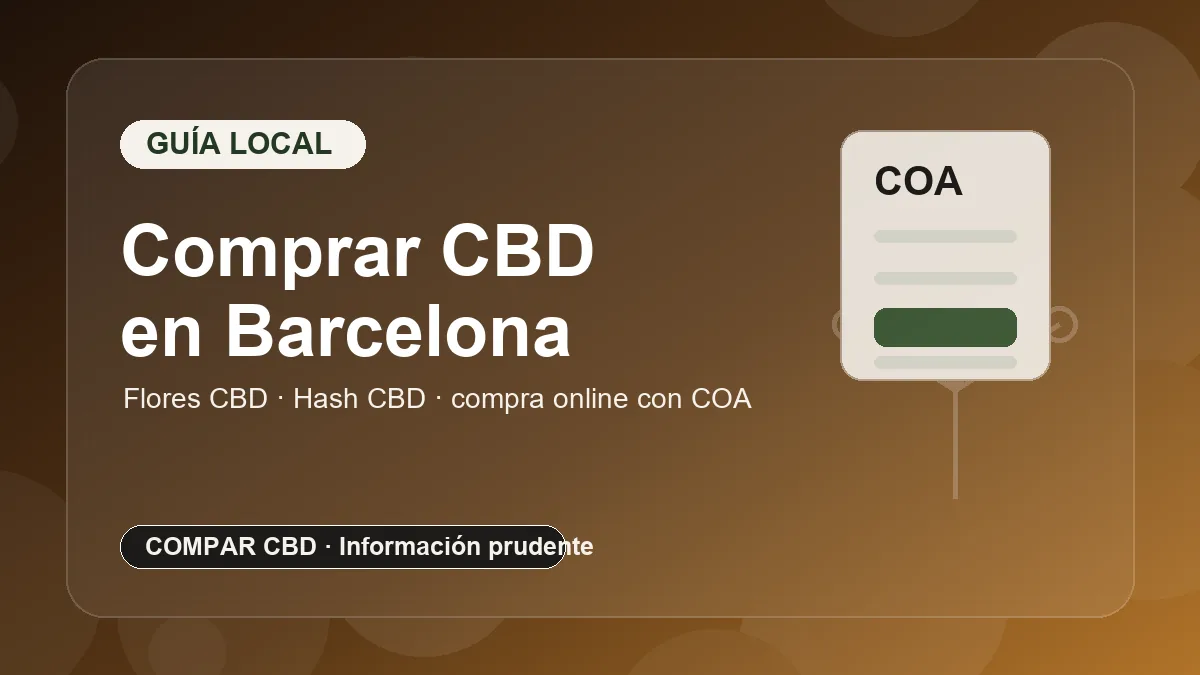 Comprar CBD en Barcelona
